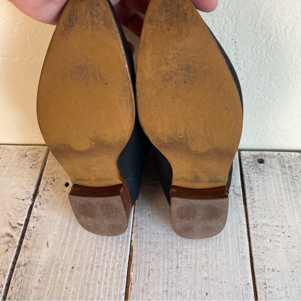 Gap Women’s Black Leather Ankle Boots size 7.5 - Picture 8 of 9